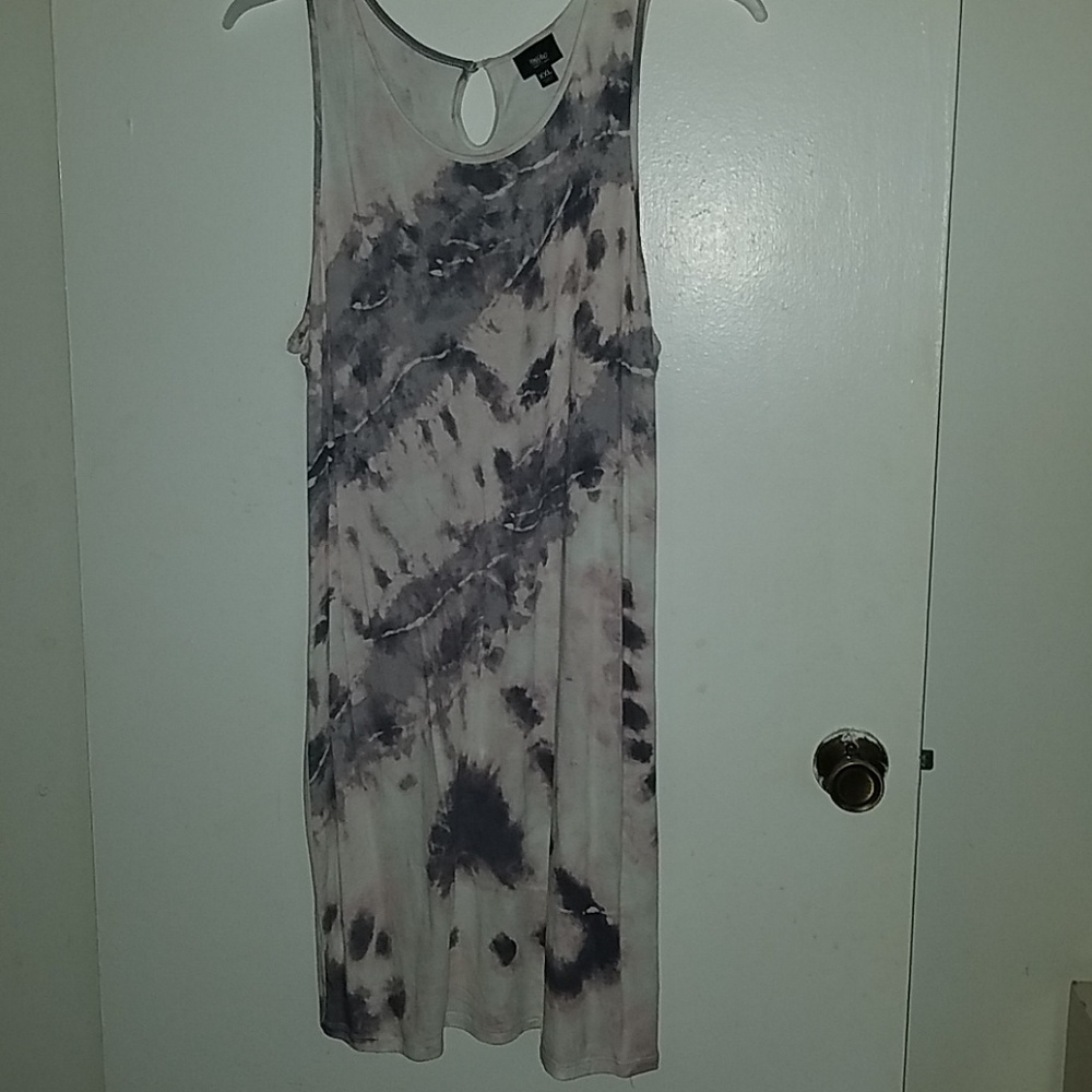 Tie-dye tank dress